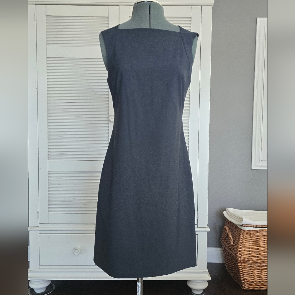 Theory Black Sleeveless Mini Dress